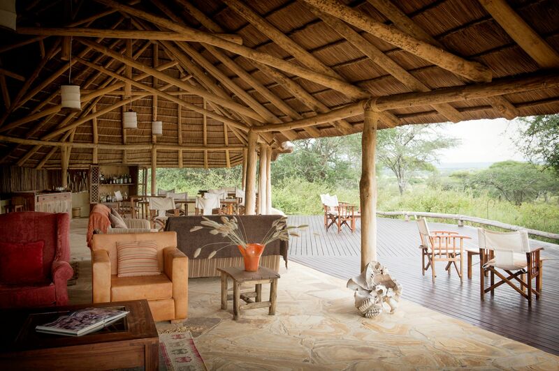 Wohnzimmer im traditionellen afrikanischen Stil in Afrika